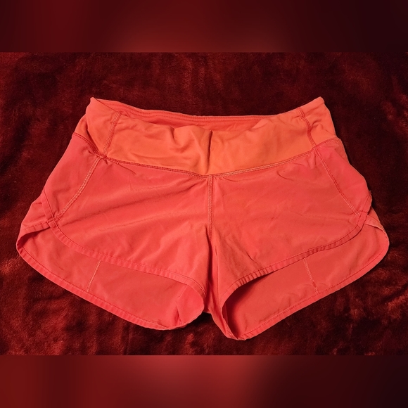 Lululemon Pink Speed-Up Shorts Size 4 - Picture 2 of 3
